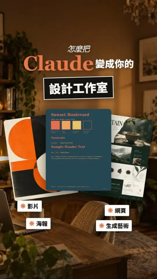 把 Claude 變成你的設計工作室：6 個 skills