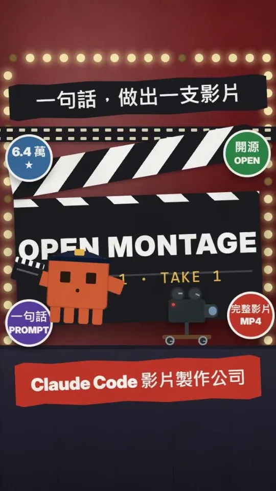 把 Claude Code 變成一整間影片製作公司